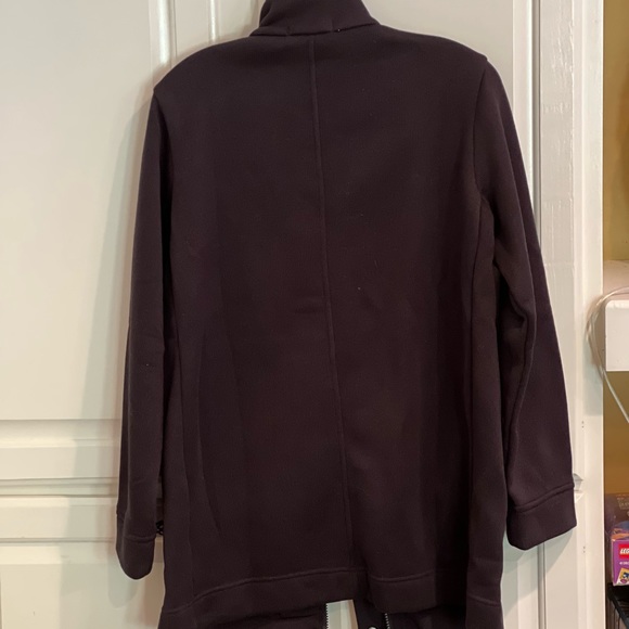 Black LANDS END sz MP 10/12 jacket pockets PICS LIGHTENED TO SHOW DETAILS - Picture 9 of 12